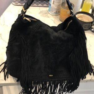 ❤️GORGEOUS❤️ RALPH LAUREN SUEDE FRINGE BAG
